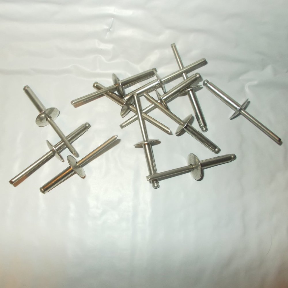 Large Flange Pop Rivets 3/16" x 3/4" STAINLESS STEEL Fastenere LOT OF 12